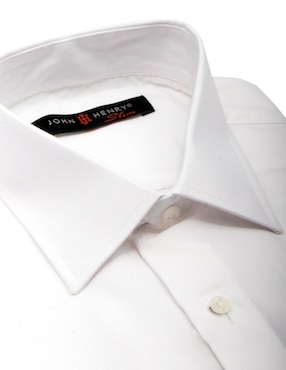 Camisa de vestir John Henry de manga larga para hombre
