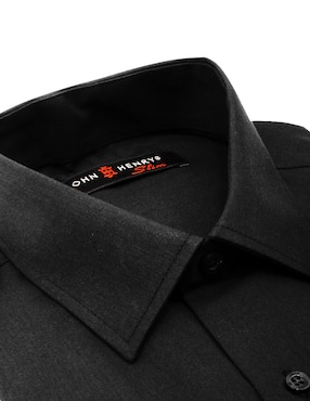 Camisa de vestir John Henry de manga larga para hombre