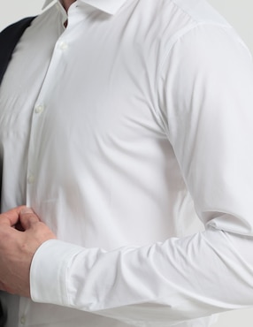 Camisa de vestir Hugo de algodón manga larga para hombre
