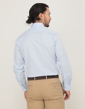 Camisa de vestir Dkny C de algodón manga larga para hombre