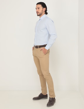 Camisa de vestir Dkny C de algodón manga larga para hombre