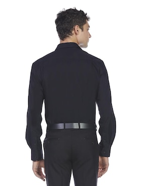 Camisa de vestir Vittorio Forti de algodón manga larga para hombre
