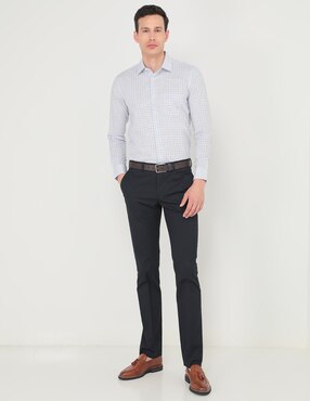 Camisa casual Scappino de algodón manga larga para hombre