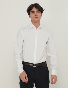 Camisa De Vestir DKNY De Algodón Manga Larga Para Hombre