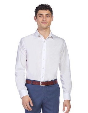 Camisa De Vestir Vittorio Forti Manga Larga Para Hombre