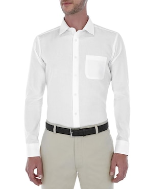 Camisa de vestir Scappino de algodón manga larga para hombre