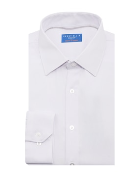 Camisa de vestir Perry Ellis manga larga para hombre