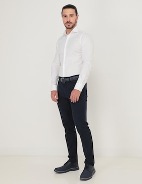 Camisa de vestir Nautica manga larga para hombre