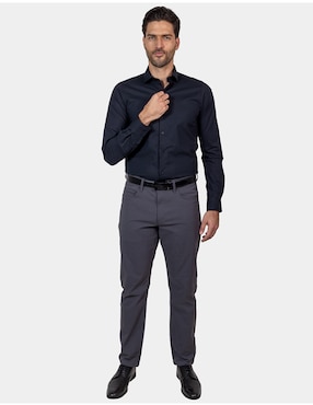 Camisa formal manga larga para hombre