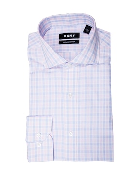 Camisa De Vestir DKNY Manga Larga Para Hombre