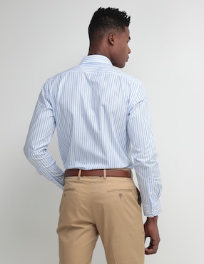Camisa de vestir Scappino de algodón manga larga para hombre