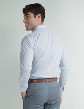 Camisa de vestir Scappino de algodón manga larga para hombre