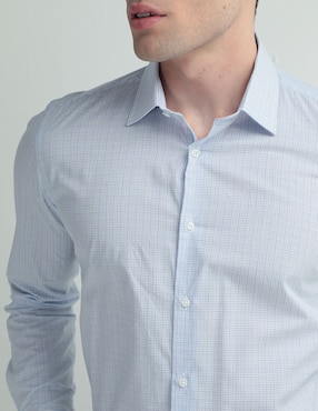 Camisa de vestir Scappino de algodón manga larga para hombre