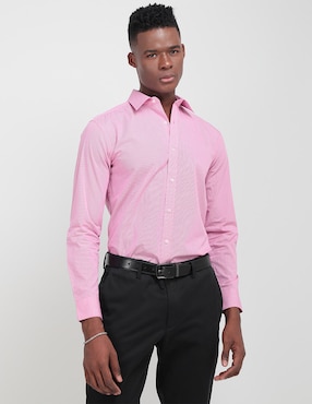 Camisa de hombre color palo de rosa on sale