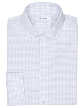 Camisa De Vestir Calvin Klein De Algodón Manga Larga Para Hombre