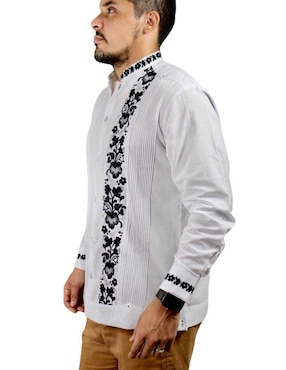 Guayabera manga larga Teya Artesanal para hombre