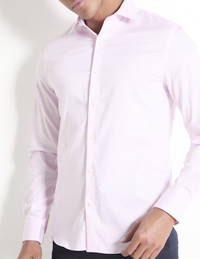 Camisa de vestir Tommy Hilfiger de algodón manga larga para hombre