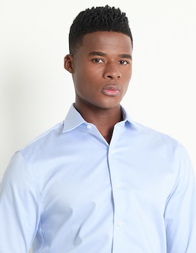 Camisa de vestir Tommy Hilfiger de algodón manga larga para hombre
