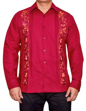 Guayabera manga larga Teya Artesanal para hombre