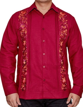 Guayabera manga larga Teya Artesanal para hombre