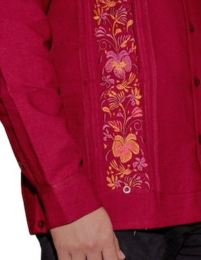 Guayabera manga larga Teya Artesanal para hombre