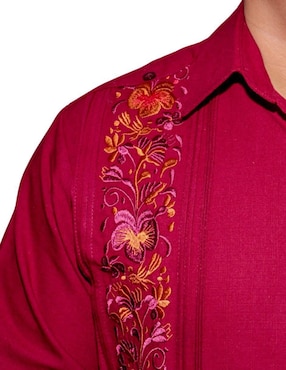 Guayabera manga larga Teya Artesanal para hombre