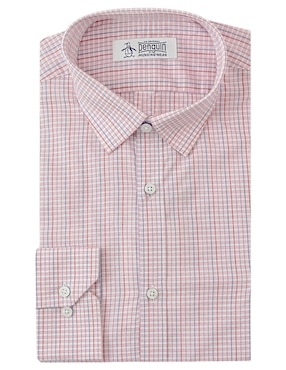 Camisa De Vestir Original Penguin De Algodón Manga Larga Para Hombre