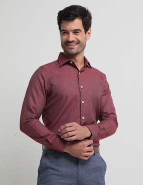 Camisa De Vestir JBE De Manga Larga Para Hombre