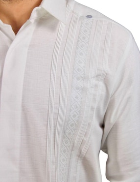 Guayabera manga larga Teya Artesanal para hombre