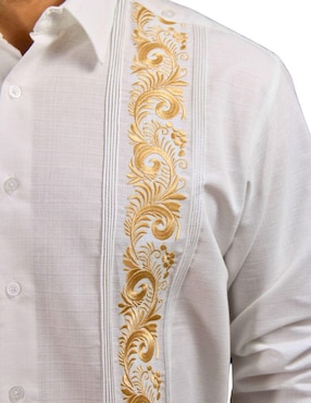Guayabera manga larga Teya Artesanal para hombre