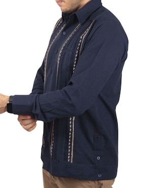 Guayabera manga larga Teya Artesanal para hombre