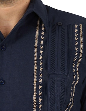 Guayabera manga larga Teya Artesanal para hombre