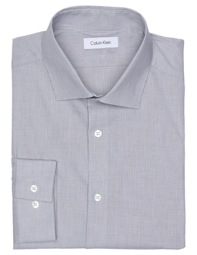 Camisa De Vestir Calvin Klein De Algodón Manga Larga Para Hombre