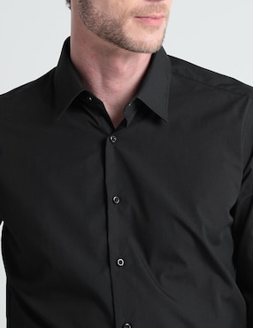 Camisa de vestir Regent Street de algodón manga larga para hombre