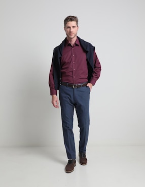 Camisa de vestir Regent Street de algodón manga larga para hombre