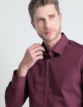 Camisa de vestir Regent Street de algodón manga larga para hombre