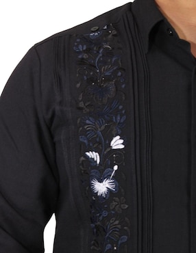 Guayabera manga larga Teya Artesanal para hombre