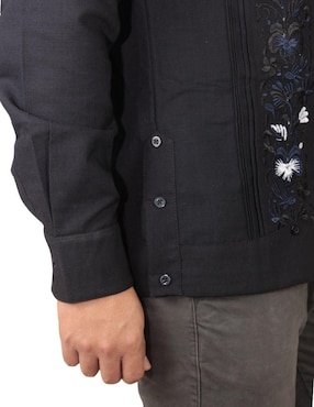 Guayabera manga larga Teya Artesanal para hombre