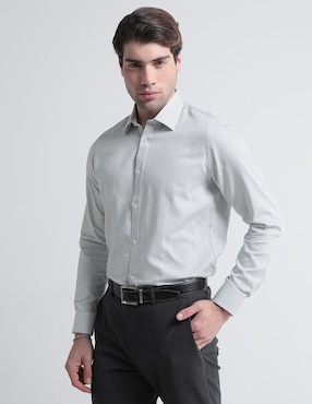 Camisa De Vestir Perry Ellis Manga Larga Para Hombre