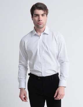 Camisa De Vestir Perry Ellis Manga Larga Para Hombre