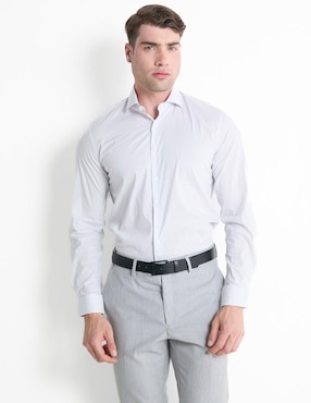 Camisa Casual DKNY De Algodón Manga Larga Para Hombre