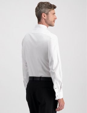 Camisa de vestir Calderoni de algodón manga larga para hombre