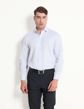 Camisa De Vestir Kenneth Cole Reaction De Algodón Manga Larga Para Hombre