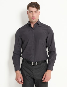 Camisa De Vestir Kenneth Cole Reaction De Algodón Manga Larga Para Hombre