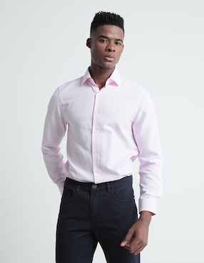 Camisa De Vestir Kenneth Cole De Algodón Manga Larga Para Hombre