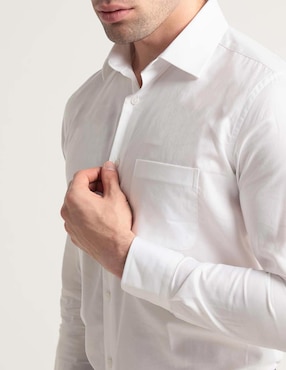 Camisa de vestir Scappino de algodón manga larga para hombre