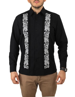 Guayabera manga larga Teya Artesanal para hombre