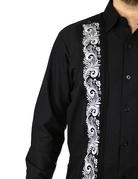 Guayabera manga larga Teya Artesanal para hombre