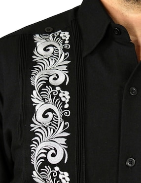Guayabera manga larga Teya Artesanal para hombre