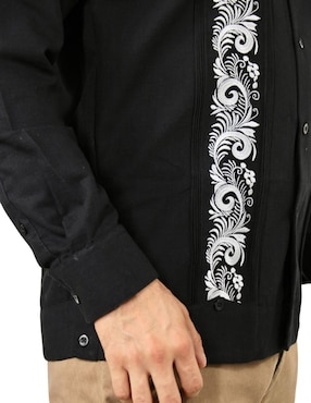 Guayabera manga larga Teya Artesanal para hombre